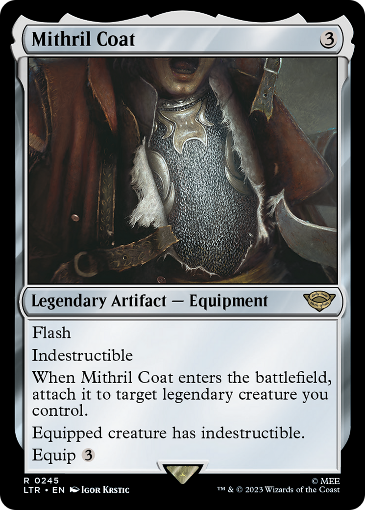 Mithril Coat (LTR-245) - The Lord of the Rings: Tales of Middle-earth Foil - Premium MTG Single from Wizards of the Coast - Just $4.21! Shop now at Game Crave Tournament Store