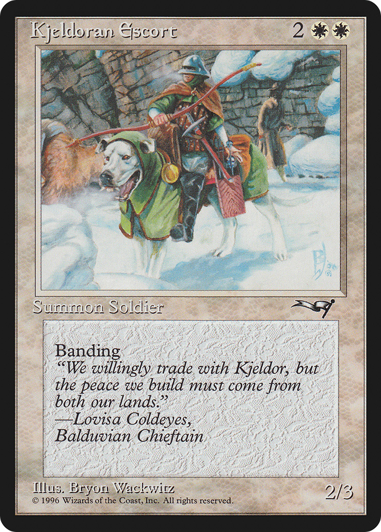 Kjeldoran Escort (ALL-07A) - Alliances - Premium MTG Single from Wizards of the Coast - Just $0.08! Shop now at Game Crave Tournament Store