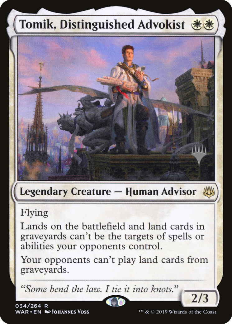 Tomik, Distinguished Advokist (PWAR-34P) - War of the Spark Promos - Premium MTG Single from Wizards of the Coast - Just $0.08! Shop now at Game Crave Tournament Store