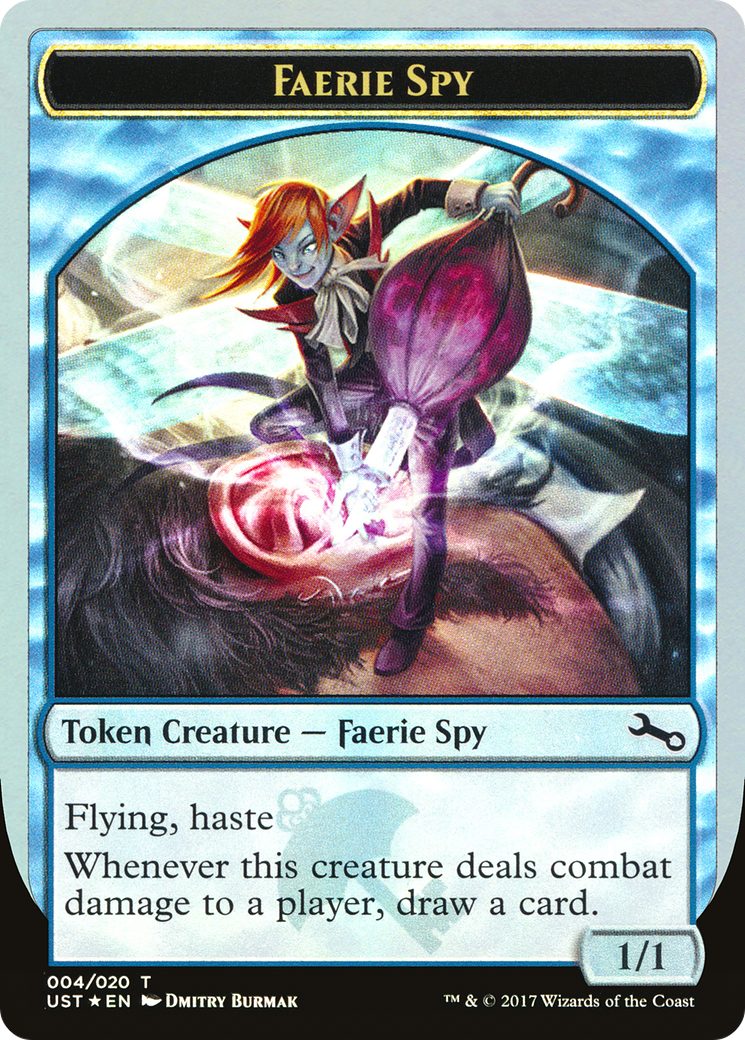 Faerie Spy (TUST-004) - Unstable Tokens Foil - Premium MTG Single from Wizards of the Coast - Just $0.08! Shop now at Game Crave Tournament Store