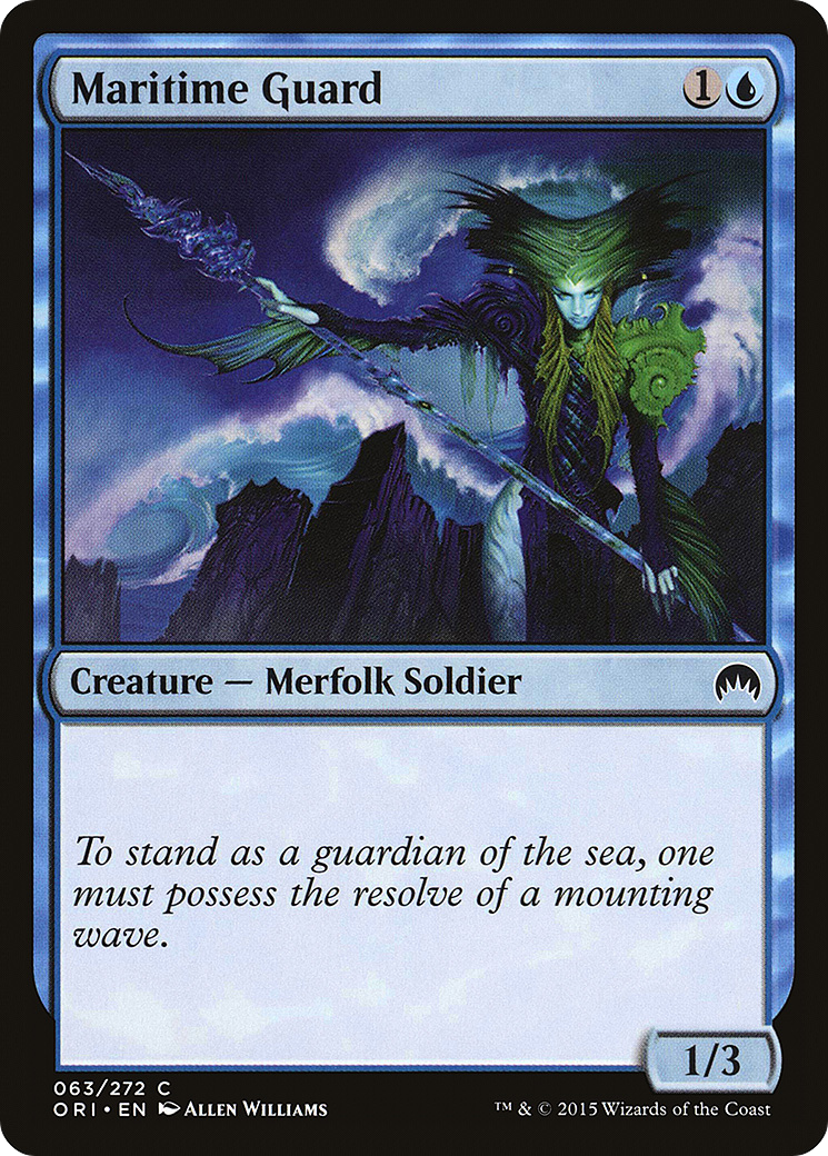 Maritime Guard (ORI-063) - Magic Origins Foil - Premium MTG Single from Wizards of the Coast - Just $0.08! Shop now at Game Crave Tournament Store