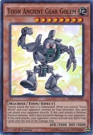 Toon Ancient Gear Golem (DRL2-EN022) - Dragons of Legend 2 1st Edition - Premium Yugioh Single from Konami - Just $0.54! Shop now at Game Crave Tournament Store