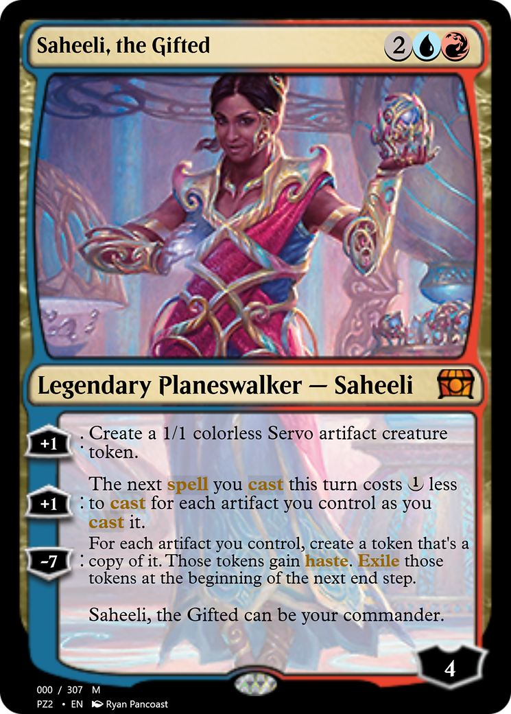 Saheeli, the Gifted (PZ2-70685) - Treasure Chest Foil - Premium MTG Single from Wizards of the Coast - Just $0! Shop now at Game Crave Tournament Store