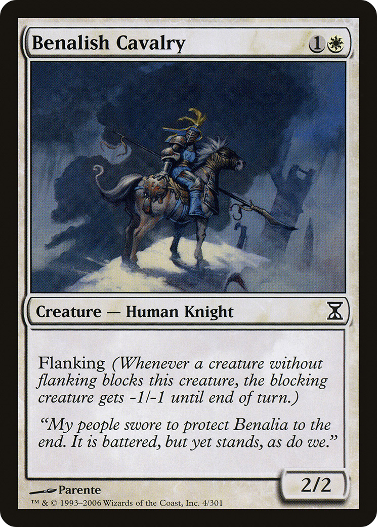 Benalish Cavalry (TSP-004) - Time Spiral - Premium MTG Single from Wizards of the Coast - Just $0.08! Shop now at Game Crave Tournament Store