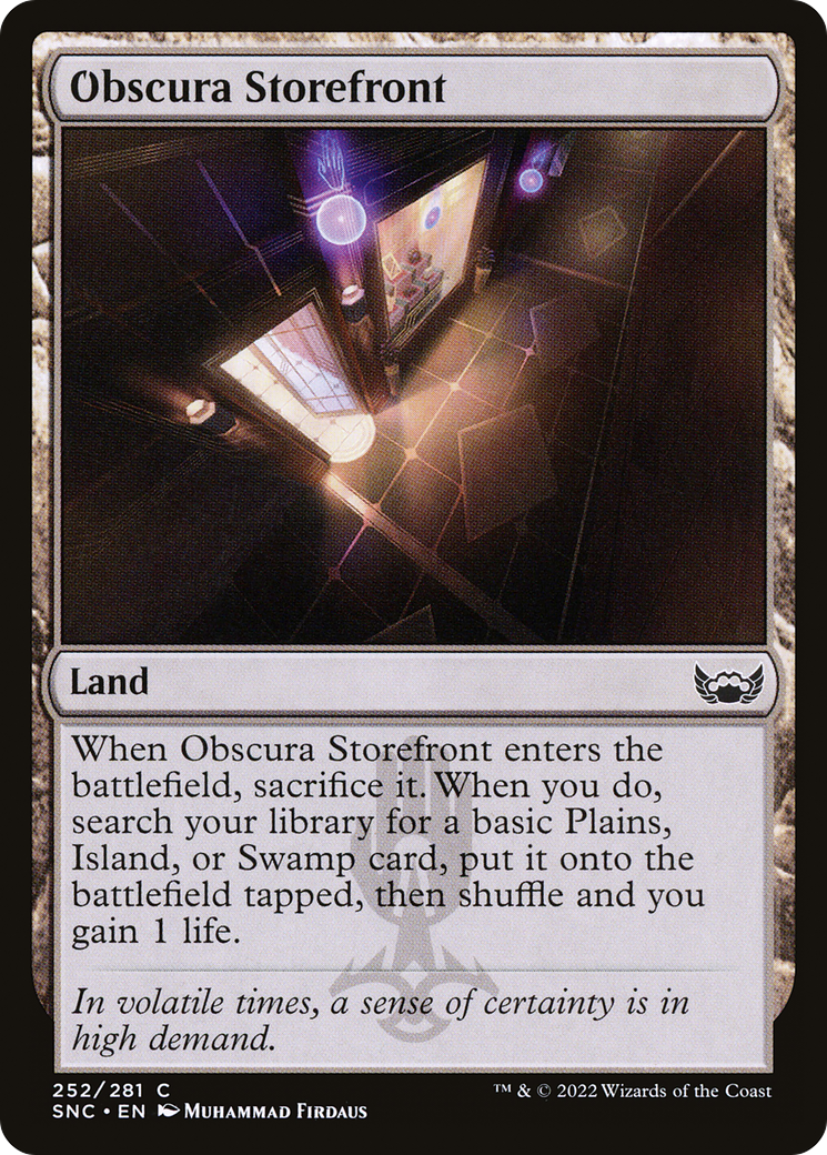 Obscura Storefront (SNC-252) - Streets of New Capenna Foil - Premium MTG Single from Wizards of the Coast - Just $0.08! Shop now at Game Crave Tournament Store