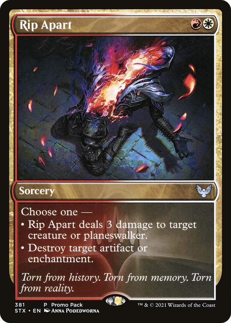 Rip Apart (STX-381) - Strixhaven: School of Mages Foil - Premium MTG Single from Wizards of the Coast - Just $0.41! Shop now at Game Crave Tournament Store