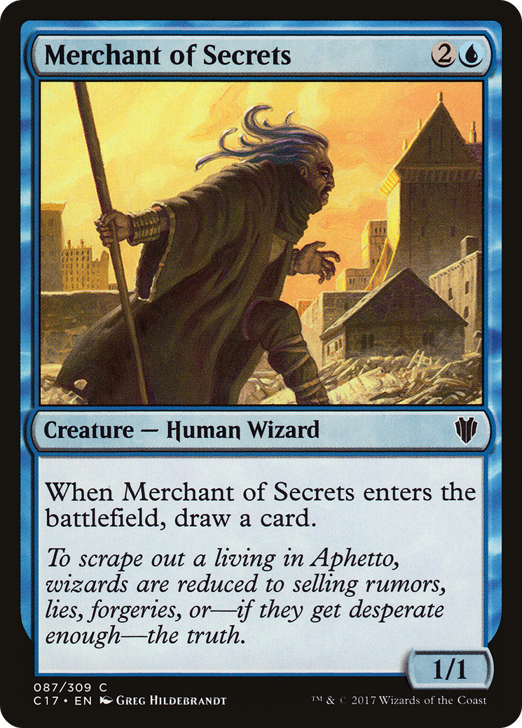 Merchant of Secrets (C17-087) - Commander 2017 - Premium MTG Single from Wizards of the Coast - Just $0.25! Shop now at Game Crave Tournament Store