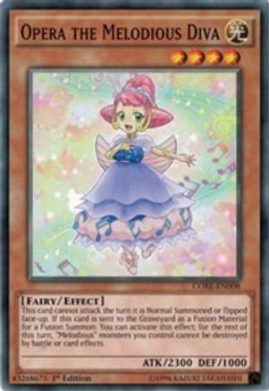 Opera the Melodious Diva (CORE-EN008) - Clash of Rebellions Unlimited - Premium Yugioh Single from Konami - Just $0.25! Shop now at Game Crave Tournament Store