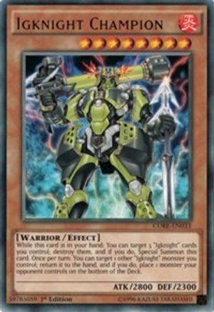 Igknight Champion (CORE-EN033) - Clash of Rebellions 1st Edition - Premium Yugioh Single from Konami - Just $0.25! Shop now at Game Crave Tournament Store