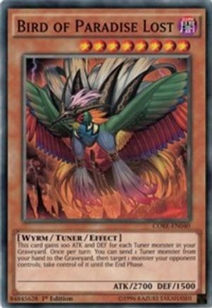 Bird of Paradise Lost (CORE-EN040) - Clash of Rebellions Unlimited - Premium Yugioh Single from Konami - Just $0.25! Shop now at Game Crave Tournament Store