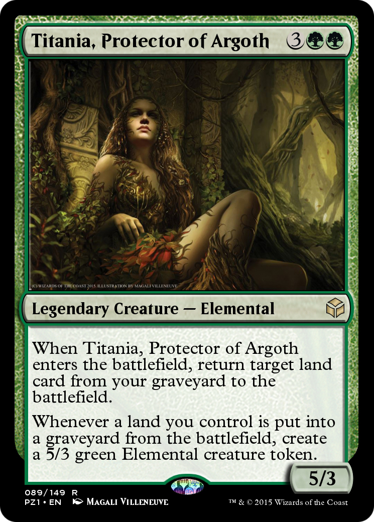 Titania, Protector of Argoth (PZ1-089) - Legendary Cube Prize Pack Foil - Premium MTG Single from Wizards of the Coast - Just $0! Shop now at Game Crave Tournament Store