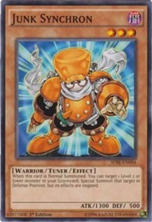 Junk Synchron (SDSE-EN004) - Structure Deck: Synchron Extreme 1st Edition - Premium Yugioh Single from Konami - Just $0.81! Shop now at Game Crave Tournament Store
