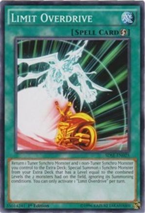 Limit Overdrive (SDSE-EN025) - Structure Deck: Synchron Extreme 1st Edition - Premium Yugioh Single from Konami - Just $0.51! Shop now at Game Crave Tournament Store