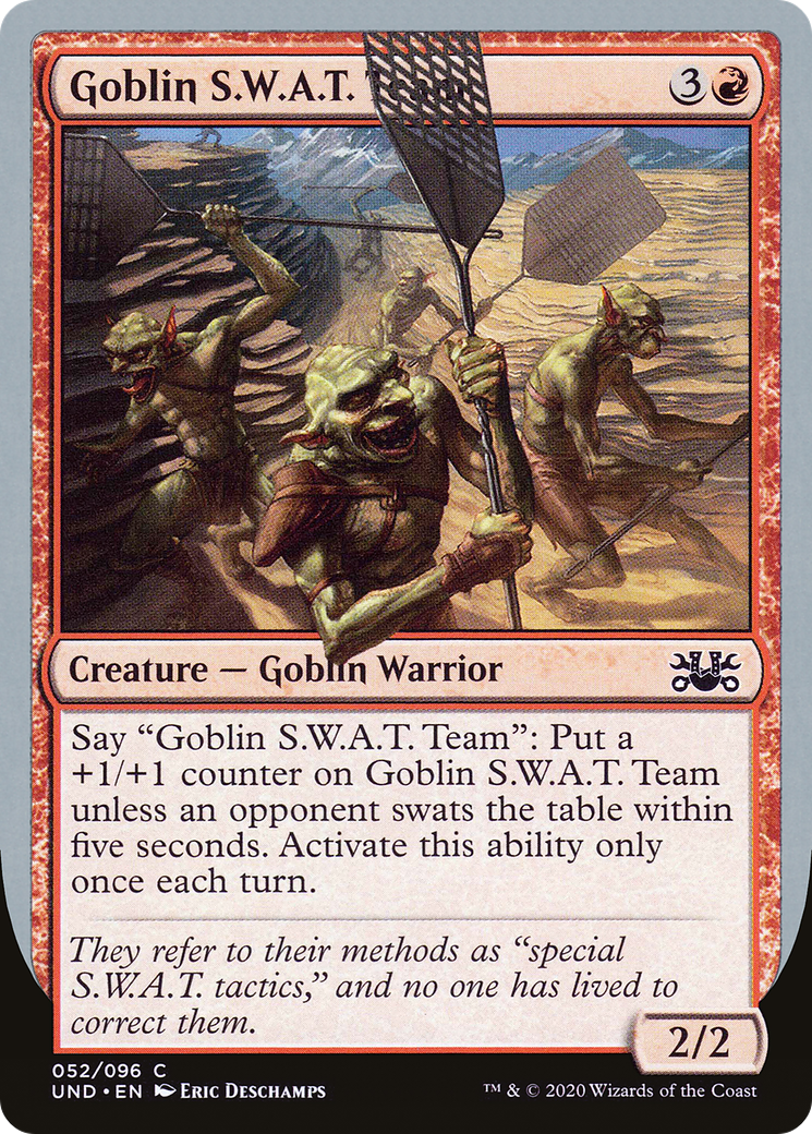 Goblin S.W.A.T. Team (UND-052) - Unsanctioned - Premium MTG Single from Wizards of the Coast - Just $0.08! Shop now at Game Crave Tournament Store