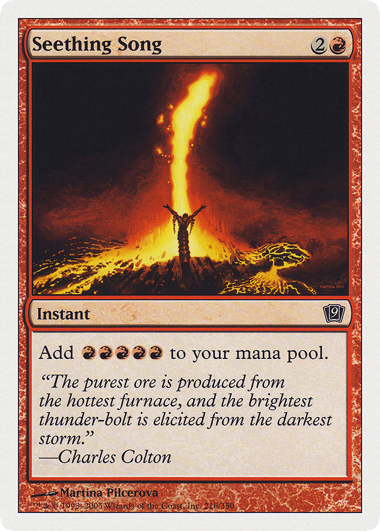 Seething Song (9ED-216) - Ninth Edition - Premium MTG Single from Wizards of the Coast - Just $4.23! Shop now at Game Crave Tournament Store