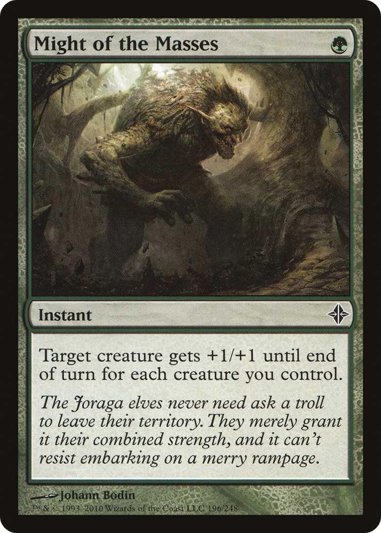 Might of the Masses (ROE-196) - Rise of the Eldrazi - Premium MTG Single from Wizards of the Coast - Just $0.08! Shop now at Game Crave Tournament Store