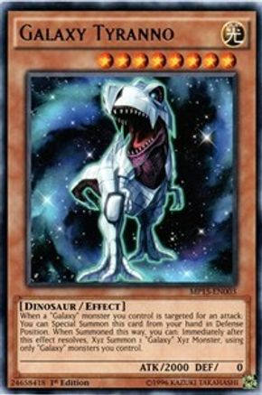 Galaxy Tyranno (MP15-EN003) - 2015 Mega-Tins Mega Pack 1st Edition - Premium Yugioh Single from Konami - Just $0.26! Shop now at Game Crave Tournament Store