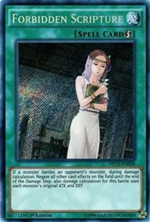 Forbidden Scripture (MP15-EN038) - 2015 Mega-Tins Mega Pack 1st Edition - Premium Yugioh Single from Konami - Just $0.50! Shop now at Game Crave Tournament Store