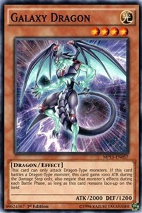 Galaxy Dragon (MP15-EN057) - 2015 Mega-Tins Mega Pack 1st Edition - Premium Yugioh Single from Konami - Just $0.26! Shop now at Game Crave Tournament Store