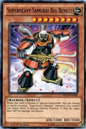 Superheavy Samurai Big Benkei (MP15-EN069) - 2015 Mega-Tins Mega Pack 1st Edition - Premium Yugioh Single from Konami - Just $0.26! Shop now at Game Crave Tournament Store