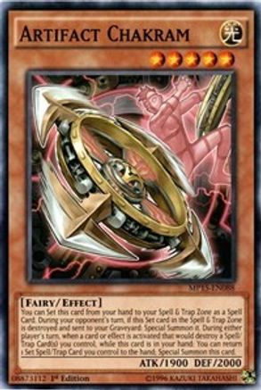 Artifact Chakram (MP15-EN088) - 2015 Mega-Tins Mega Pack 1st Edition - Premium Yugioh Single from Konami - Just $0.25! Shop now at Game Crave Tournament Store