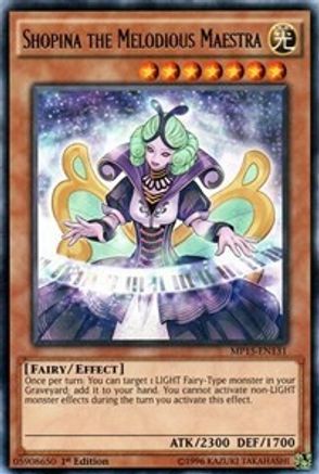 Shopina the Melodious Maestra (MP15-EN131) - 2015 Mega-Tins Mega Pack 1st Edition - Premium Yugioh Single from Konami - Just $1.90! Shop now at Game Crave Tournament Store