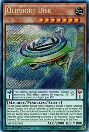 Qliphort Disk (MP15-EN145) - 2015 Mega-Tins Mega Pack 1st Edition - Premium Yugioh Single from Konami - Just $1.02! Shop now at Game Crave Tournament Store
