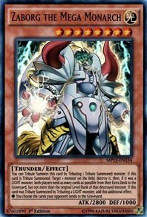 Zaborg the Mega Monarch (MP15-EN154) - 2015 Mega-Tins Mega Pack 1st Edition - Premium Yugioh Single from Konami - Just $0.66! Shop now at Game Crave Tournament Store