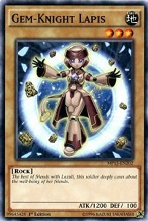 Gem-Knight Lapis (MP15-EN202) - 2015 Mega-Tins Mega Pack 1st Edition - Premium Yugioh Single from Konami - Just $0.29! Shop now at Game Crave Tournament Store