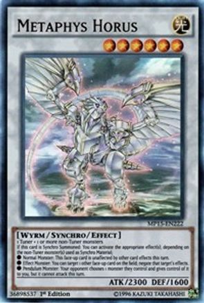 Metaphys Horus (MP15-EN222) - 2015 Mega-Tins Mega Pack 1st Edition - Premium Yugioh Single from Konami - Just $0.25! Shop now at Game Crave Tournament Store