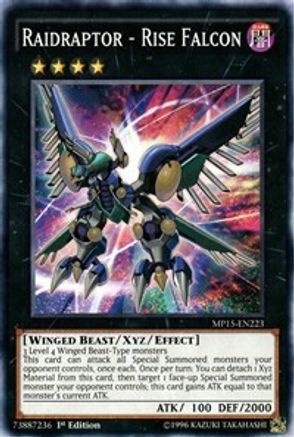 Raidraptor - Rise Falcon (MP15-EN223) - 2015 Mega-Tins Mega Pack 1st Edition - Premium Yugioh Single from Konami - Just $0.25! Shop now at Game Crave Tournament Store