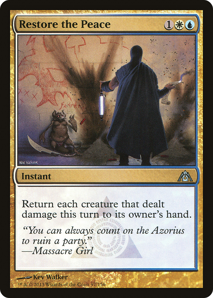 Restore the Peace (DGM-097) - Dragon's Maze - Premium MTG Single from Wizards of the Coast - Just $0.08! Shop now at Game Crave Tournament Store