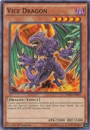 Vice Dragon (HSRD-EN021) - High-Speed Riders 1st Edition - Premium Yugioh Single from Konami - Just $0.08! Shop now at Game Crave Tournament Store