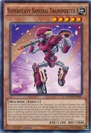 Superheavy Samurai Transporter (DOCS-EN005) - Dimension of Chaos 1st Edition - Premium Yugioh Single from Konami - Just $0.25! Shop now at Game Crave Tournament Store