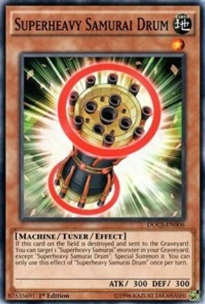 Superheavy Samurai Drum (DOCS-EN006) - Dimension of Chaos Unlimited - Premium Yugioh Single from Konami - Just $0.25! Shop now at Game Crave Tournament Store
