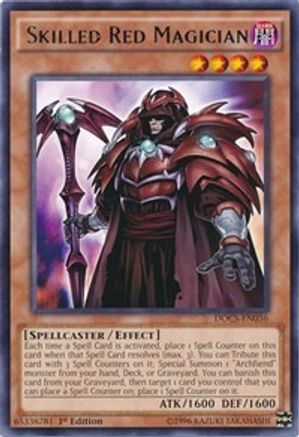 Skilled Red Magician (DOCS-EN036) - Dimension of Chaos 1st Edition - Premium Yugioh Single from Konami - Just $0.25! Shop now at Game Crave Tournament Store