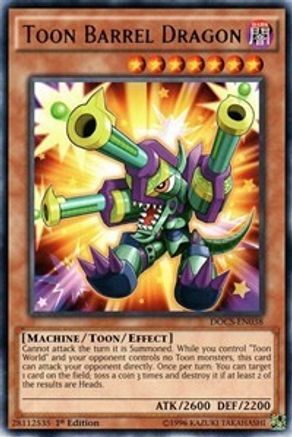 Toon Barrel Dragon (DOCS-EN038) - Dimension of Chaos 1st Edition - Premium Yugioh Single from Konami - Just $0.43! Shop now at Game Crave Tournament Store