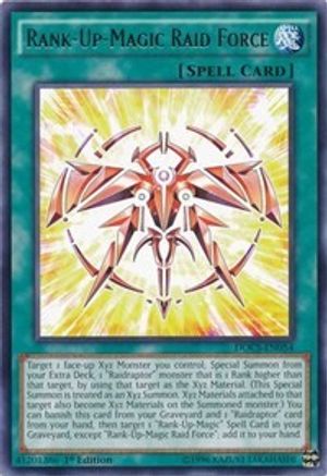 Rank-Up-Magic Raid Force (DOCS-EN054) - Dimension of Chaos 1st Edition - Premium Yugioh Single from Konami - Just $0.85! Shop now at Game Crave Tournament Store