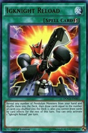 Igknight Reload (DOCS-EN061) - Dimension of Chaos Unlimited - Premium Yugioh Single from Konami - Just $0.29! Shop now at Game Crave Tournament Store