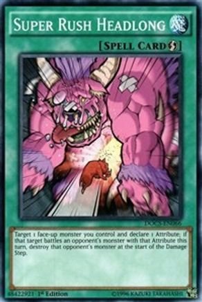 Super Rush Headlong (DOCS-EN066) - Dimension of Chaos 1st Edition - Premium Yugioh Single from Konami - Just $0.25! Shop now at Game Crave Tournament Store
