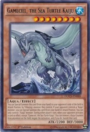 Gameciel, the Sea Turtle Kaiju (DOCS-EN088) - Dimension of Chaos 1st Edition - Premium Yugioh Single from Konami - Just $2.48! Shop now at Game Crave Tournament Store