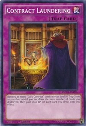 Contract Laundering (DOCS-EN096) - Dimension of Chaos 1st Edition - Premium Yugioh Single from Konami - Just $0.25! Shop now at Game Crave Tournament Store