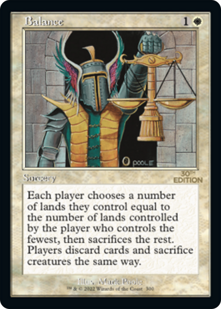 Balance (30A-300) - 30th Anniversary Edition - Premium MTG Single from Wizards of the Coast - Just $3.38! Shop now at Game Crave Tournament Store