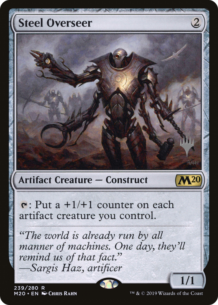 Steel Overseer (PM20-239P) - Core Set 2020 Promos Foil - Premium MTG Single from Wizards of the Coast - Just $0.48! Shop now at Game Crave Tournament Store