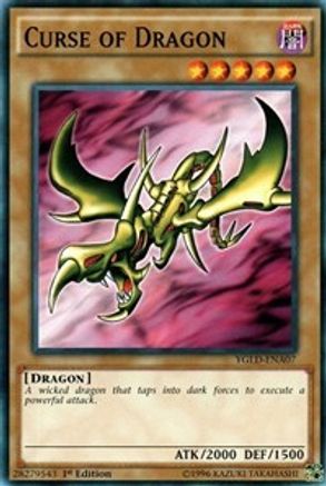 Curse of Dragon (YGLD-ENA07) - King of Games: Yugi's Legendary Decks 1st Edition - Premium Yugioh Single from Konami - Just $0.38! Shop now at Game Crave Tournament Store