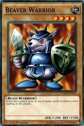 Beaver Warrior (YGLD-ENA12) - King of Games: Yugi's Legendary Decks 1st Edition - Premium Yugioh Single from Konami - Just $0.25! Shop now at Game Crave Tournament Store
