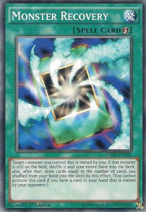 Monster Recovery (A) (YGLD-ENA27) - King of Games: Yugi's Legendary Decks 1st Edition - Premium Yugioh Single from Konami - Just $0.25! Shop now at Game Crave Tournament Store