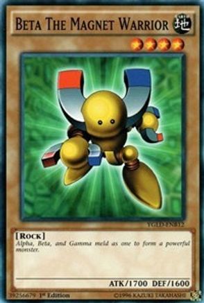 Beta The Magnet Warrior (YGLD-ENB12) - King of Games: Yugi's Legendary Decks 1st Edition - Premium Yugioh Single from Konami - Just $0.38! Shop now at Game Crave Tournament Store