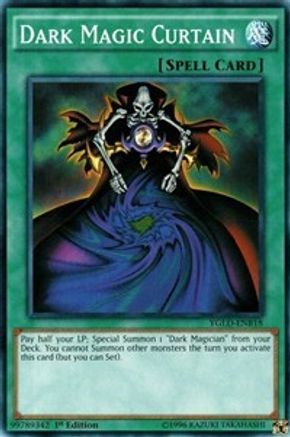Dark Magic Curtain (YGLD-ENB18) - King of Games: Yugi's Legendary Decks Unlimited - Premium Yugioh Single from Konami - Just $0.25! Shop now at Game Crave Tournament Store