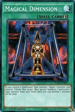 Magical Dimension (YGLD-ENB21) - King of Games: Yugi's Legendary Decks 1st Edition - Premium Yugioh Single from Konami - Just $0.25! Shop now at Game Crave Tournament Store